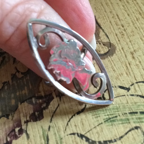 Sterling silver Olympia dime ring - Picture 3 of 4